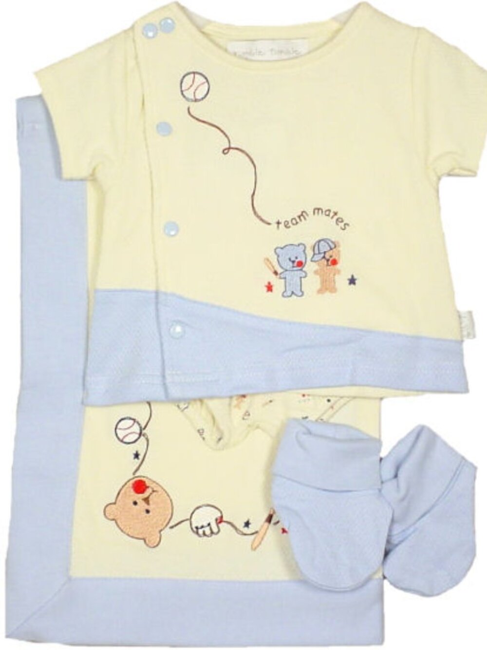 Rumble Tumble - Baby Boys' 4-Pc Baseball Blanket Set